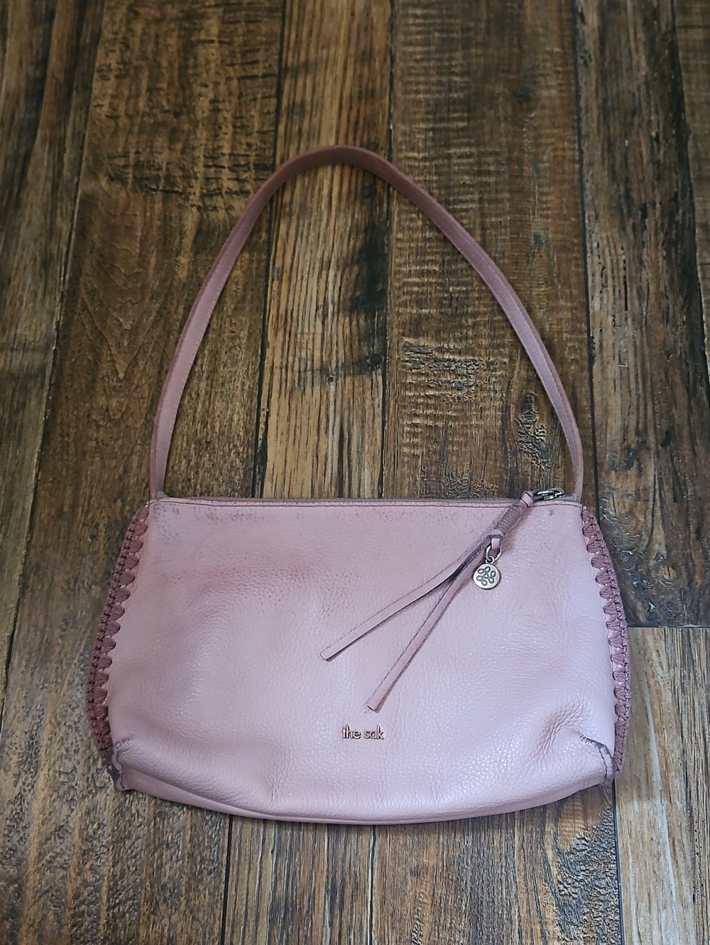 The Sak Dusty Rose Blush Leather Mini Bag